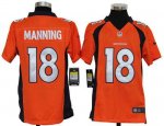 Jerseys Factory Cheap Nike Broncos #18 Peyton Manning Orange Tea