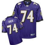 Jerseys Factory Cheap Ravens #74 Michael Oher Purple Stitched NF