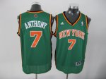 Jerseys Factory Cheap Knicks #7 Carmelo Anthony Green Stitched N