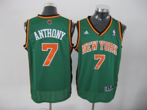 Jerseys Factory Cheap Knicks #7 Carmelo Anthony Green Stitched N