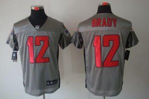 Jerseys Factory Cheap Nike Patriots #12 Tom Brady Grey Shadow Me