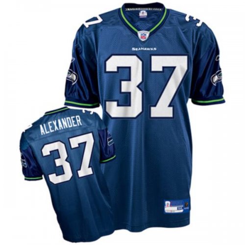 Jerseys Factory Cheap Seahawks #37 Shaun Alexander Blue Stitched