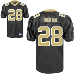 Jerseys Factory Cheap Saints #28 Mark Ingram Black Stitched NFL