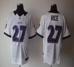 Jerseys Factory Cheap Nike Ravens #27 Ray Rice White Men's Embro