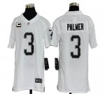 Jerseys Factory Cheap Nike Raiders #3 Carson Palmer White With C