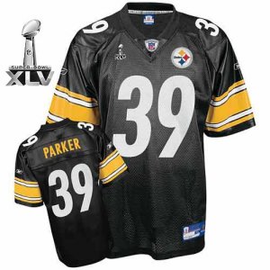 Jerseys Factory Cheap Steelers #39 Willie Parker Black Super Bow