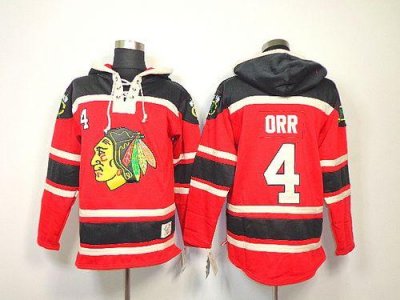 Jerseys Factory Cheap Blackhawks #4 Bobby Orr Red Sawyer Hooded
