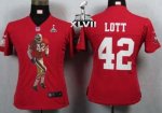 Jerseys Factory Cheap Nike 49ers #42 Ronnie Lott Red Team Color