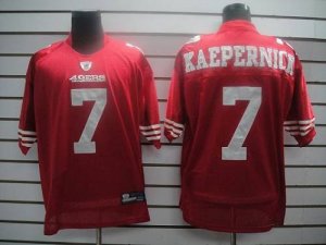 Jerseys Factory Cheap 49ers #7 Colin Kaepernick Red Embroidered