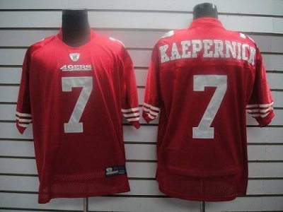 Jerseys Factory Cheap 49ers #7 Colin Kaepernick Red Embroidered