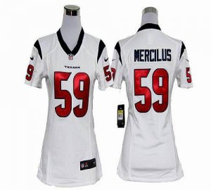 Jerseys Factory Cheap Nike Texans #59 Whitney Mercilus White Wom