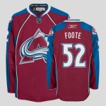 Jerseys Factory Cheap Avalanche #52 Foote Embroidered Red NHL Je