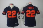 Jerseys Factory Cheap Nike Bears #22 Matt Forte Navy Blue Women'