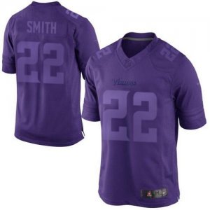 Jerseys Factory Cheap Nike Vikings #22 Harrison Smith Purple Men