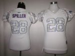 Jerseys Factory Cheap Bills #28 C.J. Spiller White Women's Zebra