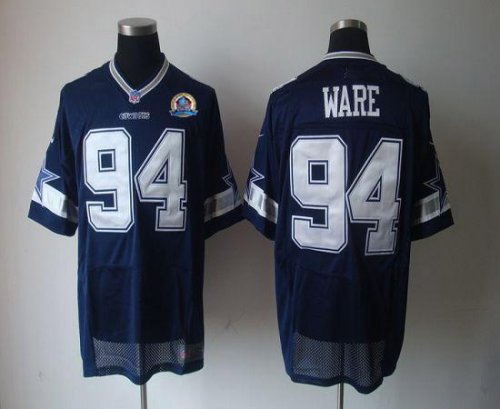 Jerseys Factory Cheap Nike Cowboys #94 DeMarcus Ware Navy Blue T