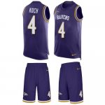 Jerseys Factory Cheap Nike Ravens #4 Sam Koch Purple Team Color