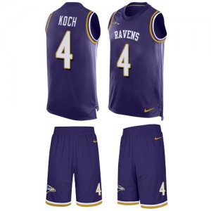 Jerseys Factory Cheap Nike Ravens #4 Sam Koch Purple Team Color
