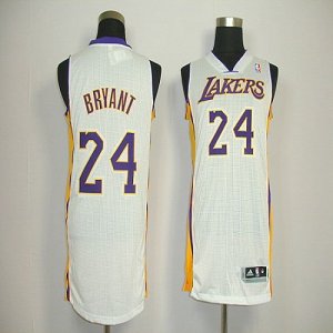 Jerseys Factory Cheap Revolution 30 Lakers #24 Kobe Bryant White