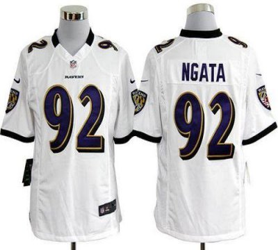 Jerseys Factory Cheap Nike Ravens #92 Haloti Ngata White Men's E