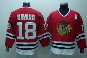 Jerseys Factory Cheap Blackhawks #18 Denis Savard Embroidered Re