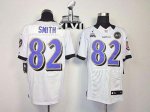 Jerseys Factory Cheap Nike Ravens #82 Torrey Smith White Super B