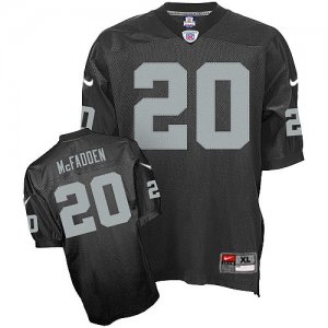 Jerseys Factory Cheap Nike Raiders #20 Darren McFadden Black Sti