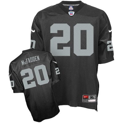 Jerseys Factory Cheap Nike Raiders #20 Darren McFadden Black Sti
