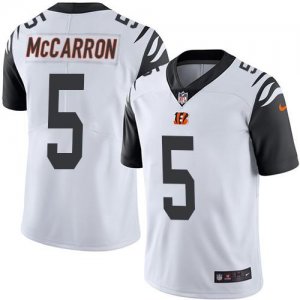 Jerseys Factory Cheap Nike Bengals #5 AJ McCarron White Men's St
