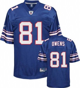Jerseys Factory Cheap Bills #81 Terrell Owens Baby Blue Stitched