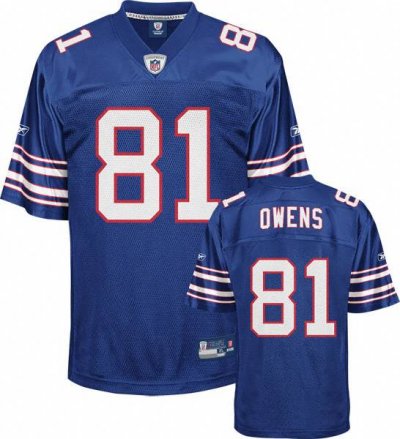 Jerseys Factory Cheap Bills #81 Terrell Owens Baby Blue Stitched