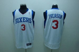Jerseys Factory Cheap 76ers #3 Allen Iverson Stitched White NBA