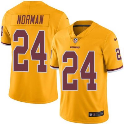 Jerseys Factory Cheap Nike Redskins #24 Josh Norman Gold Men's S