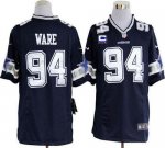 Jerseys Factory Cheap Nike Cowboys #94 DeMarcus Ware Navy Blue T