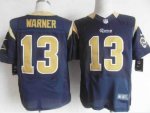 Jerseys Factory Cheap Nike Rams #13 Kurt Warner Navy Blue Team C