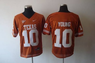 Jerseys Factory Cheap Longhorns #10 Young Orange Embroidered NCA