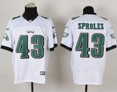 Jerseys Factory Cheap Nike Eagles #43 Darren Sproles White Men's