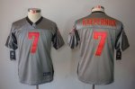 Jerseys Factory Cheap Nike 49ers #7 Colin Kaepernick Grey Shadow