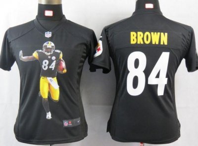Jerseys Factory Cheap Nike Steelers #84 Antonio Brown Black Team