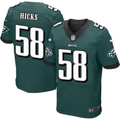 Jerseys Factory Cheap Nike Eagles #58 Jordan Hicks Midnight Gree