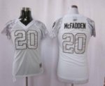 Jerseys Factory Cheap Raiders 20# Darren McFadden White Women's