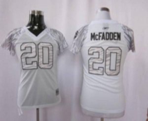 Jerseys Factory Cheap Raiders 20# Darren McFadden White Women's