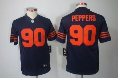 Jerseys Factory Cheap Nike Bears #90 Julius Peppers Navy Blue Yo