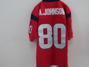 Jerseys Factory Cheap Texans A. Johnson #80 Red Stitched NFL Jer