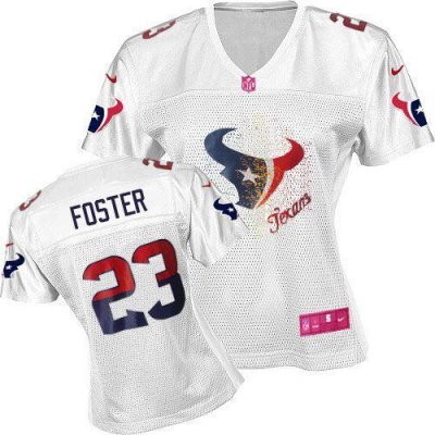 Jerseys Factory Cheap Nike Texans #23 Arian Foster White Women's
