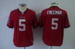 Jerseys Factory Cheap Buccaneers #5 Josh Freeman Red Women's Tea