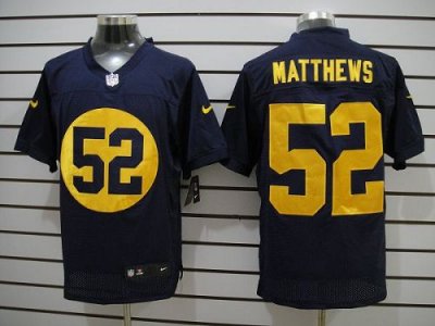 Jerseys Factory Cheap Nike Packers #52 Clay Matthews Navy Blue A