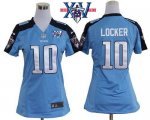 Jerseys Factory Cheap Nike Titans #10 Jake Locker Light Blue Tea