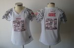 Jerseys Factory Cheap 49ers #21 Frank Gore White Women's Zebra F