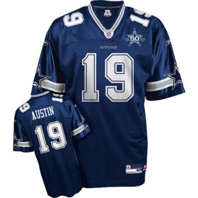 Jerseys Factory Cheap Cowboys #19 Miles Austin Blue Team 50TH An